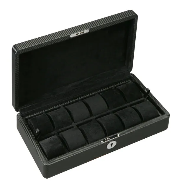 (12) Diplomat Carbon Fiber Watch Box