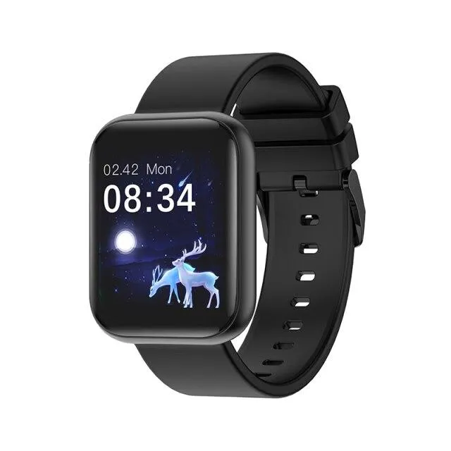 1.69" Full Touch Custom Dials Heart Rate Sports Fitness Tracker Smart Watch