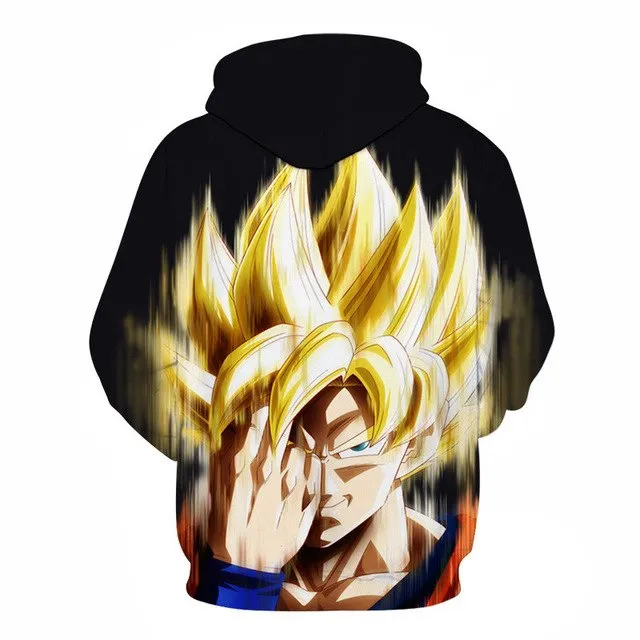 3D Digital Print  Dragon Ball  Goku Couple sweater Hoodie