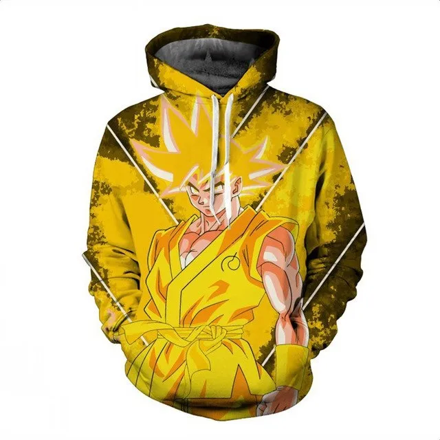 3D Digital Print  Dragon Ball  Goku Couple sweater Hoodie