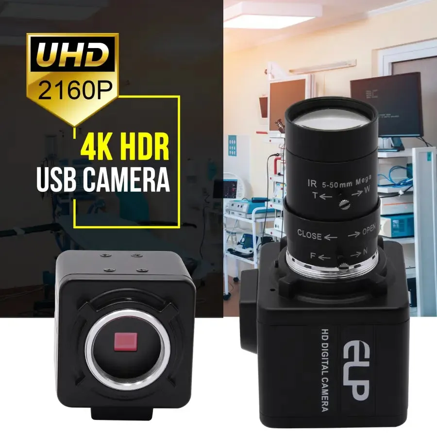 4K SONY High frame rate USB Webcam Camera with Manual Varifocal Lens