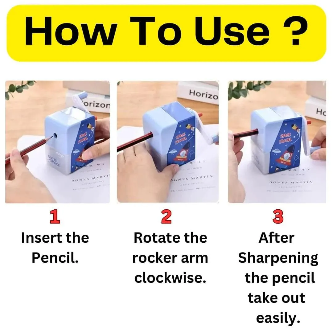 A Cute Unicorn Mechanical Pencil Sharpener For Everyone (Blue)