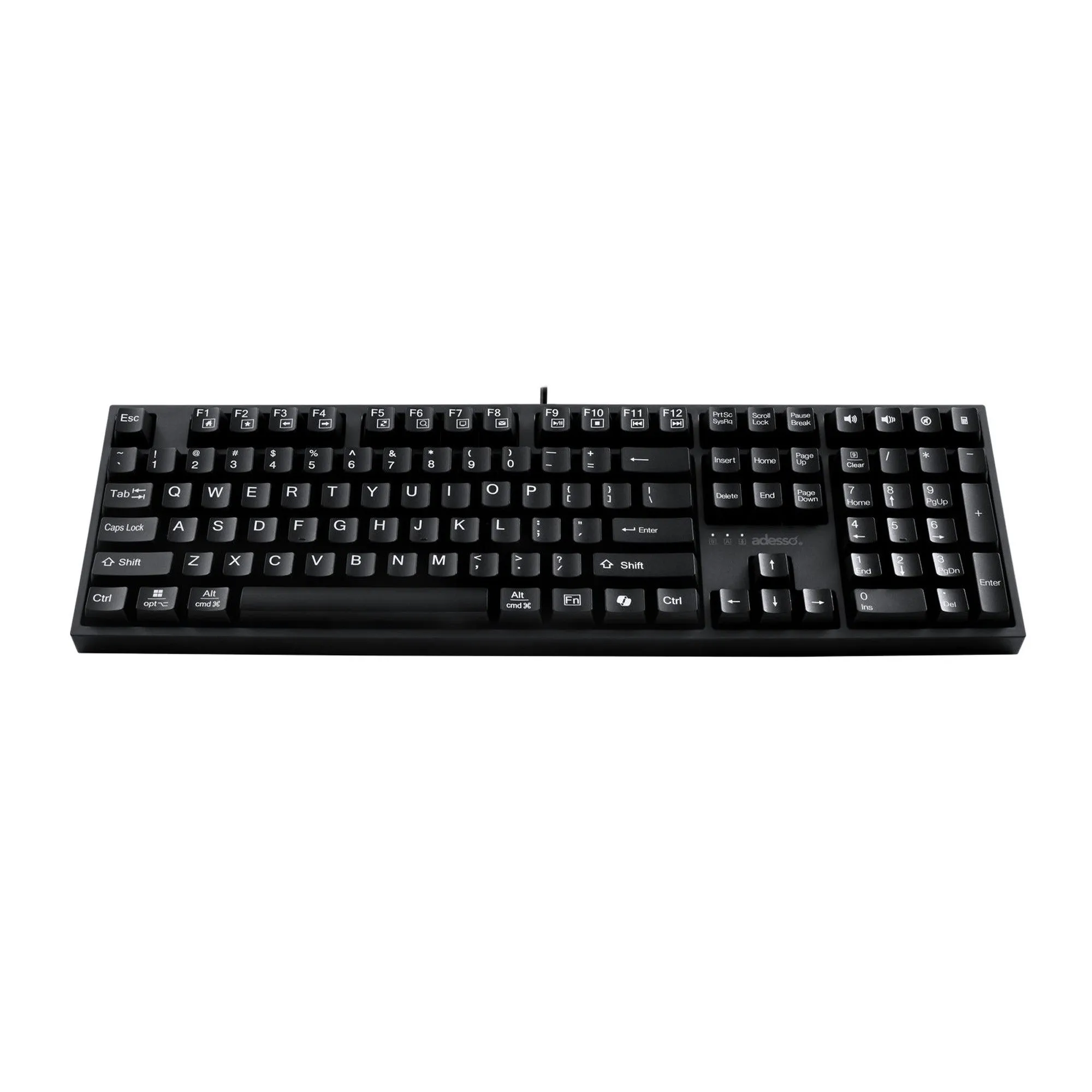 Adesso Multi OS Extra Large Print Desktop Mechanical keyboard - 15-12854