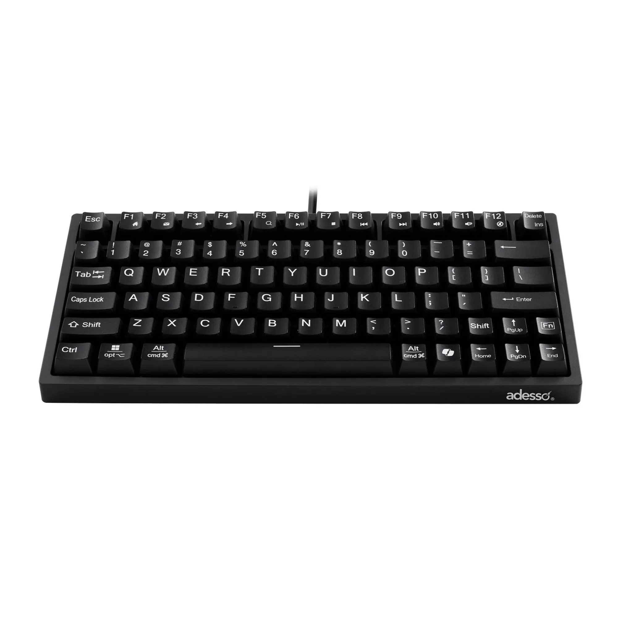 Adesso Multi OS Extra Large Print Mechanical Mini keyboard - USB - 15-12853