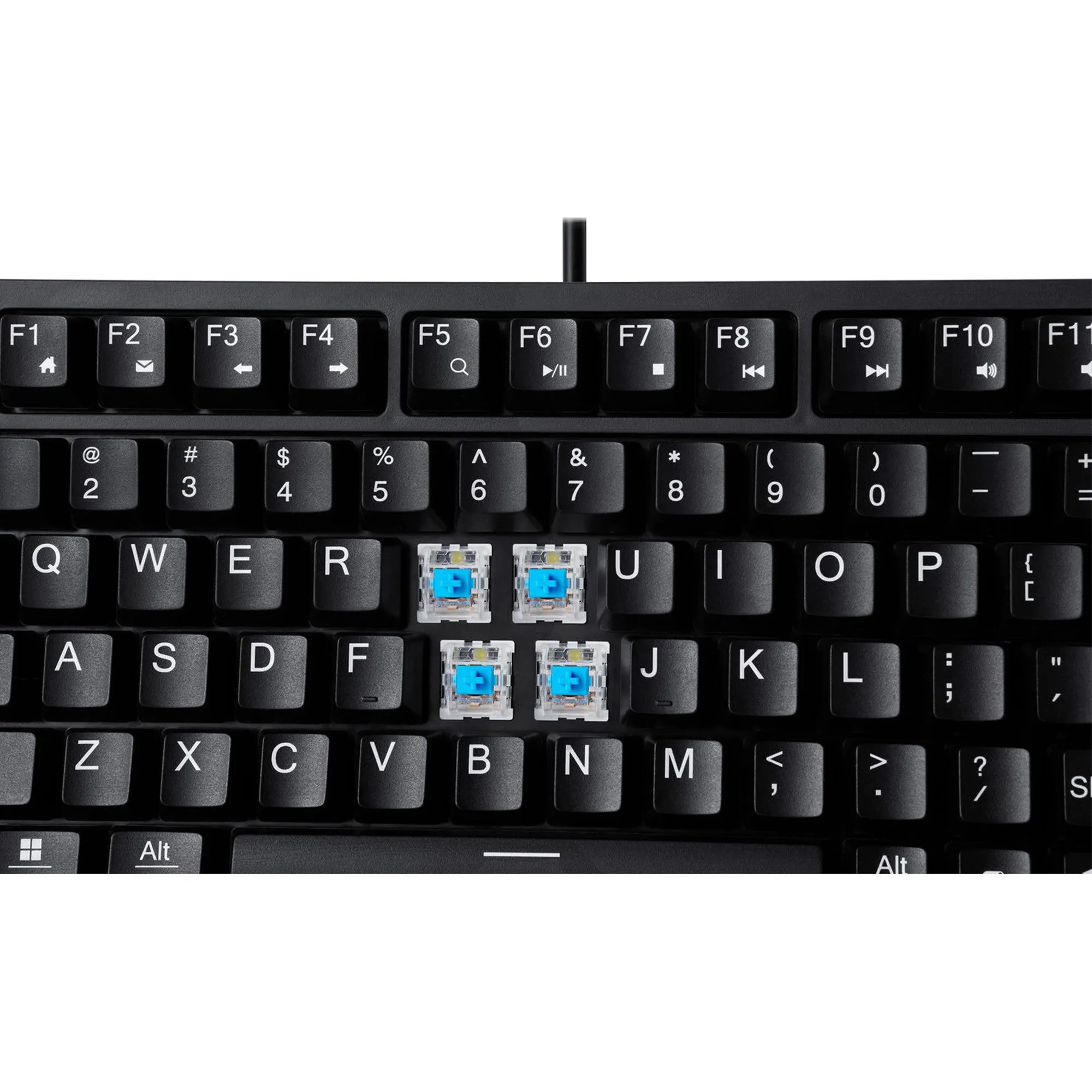 Adesso Multi OS Extra Large Print Mechanical Mini keyboard - USB - 15-12853