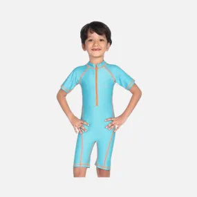 Airavat Aquaflex Kids Boy Half Body Swimming Costume -Green