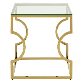 Allure Curved Frame End Table