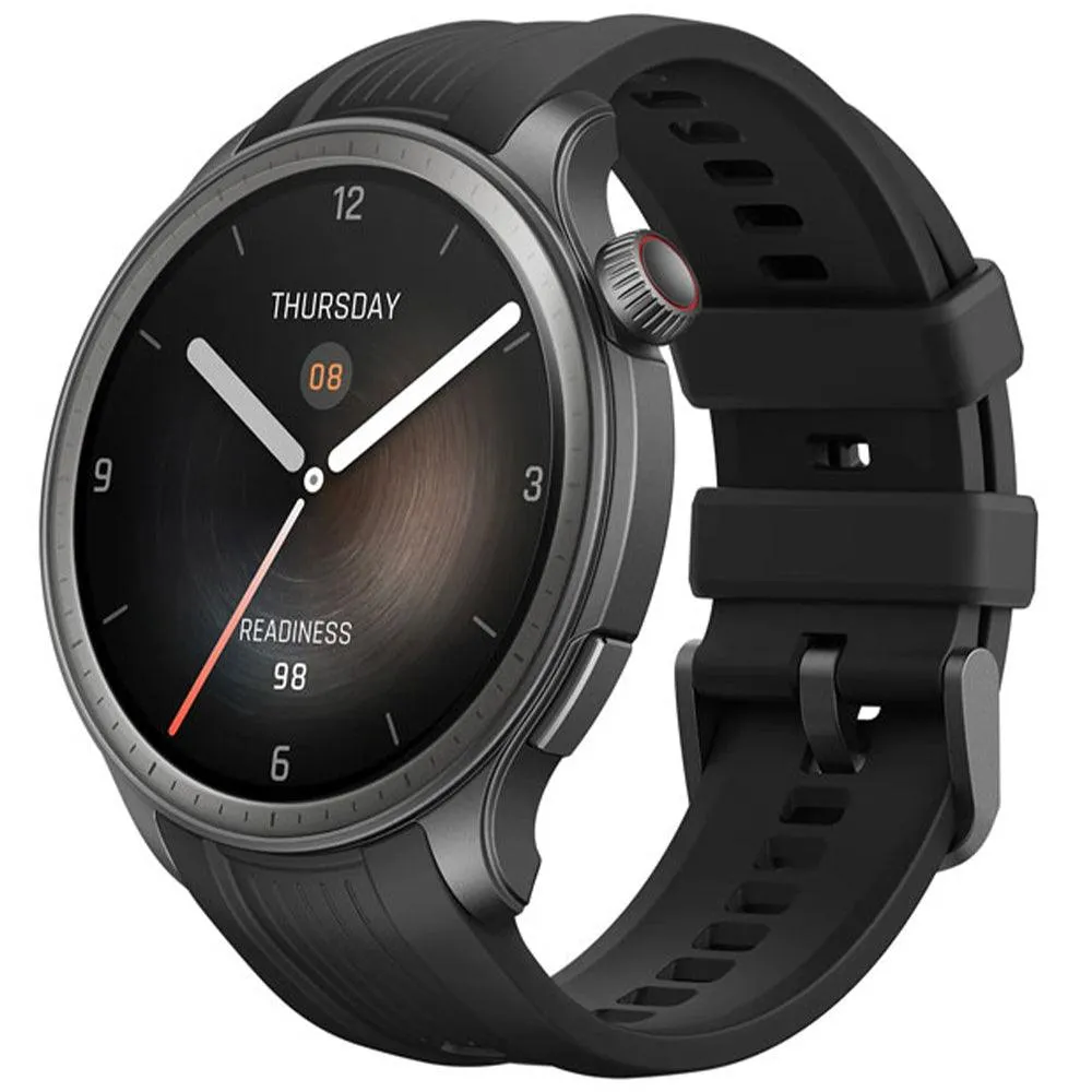 Amazfit Balance Smart Watch (46mm - GPS) Aluminum Case With Midnight Liquid Silicone Strap