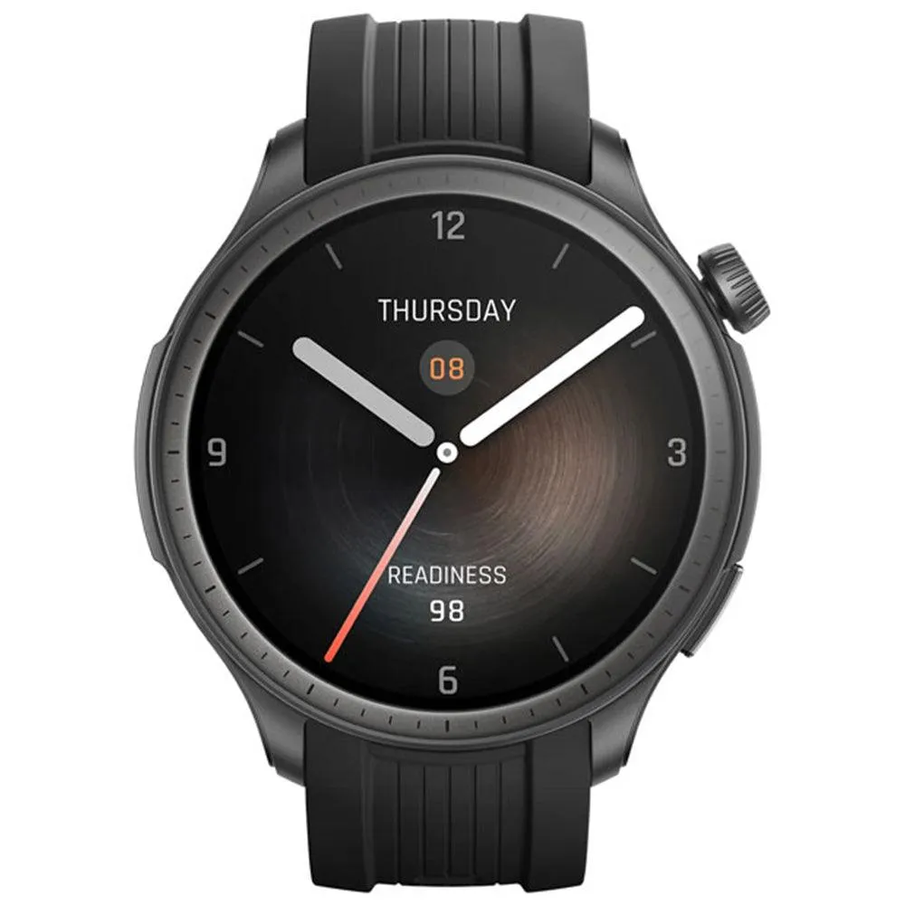 Amazfit Balance Smart Watch (46mm - GPS) Aluminum Case With Midnight Liquid Silicone Strap