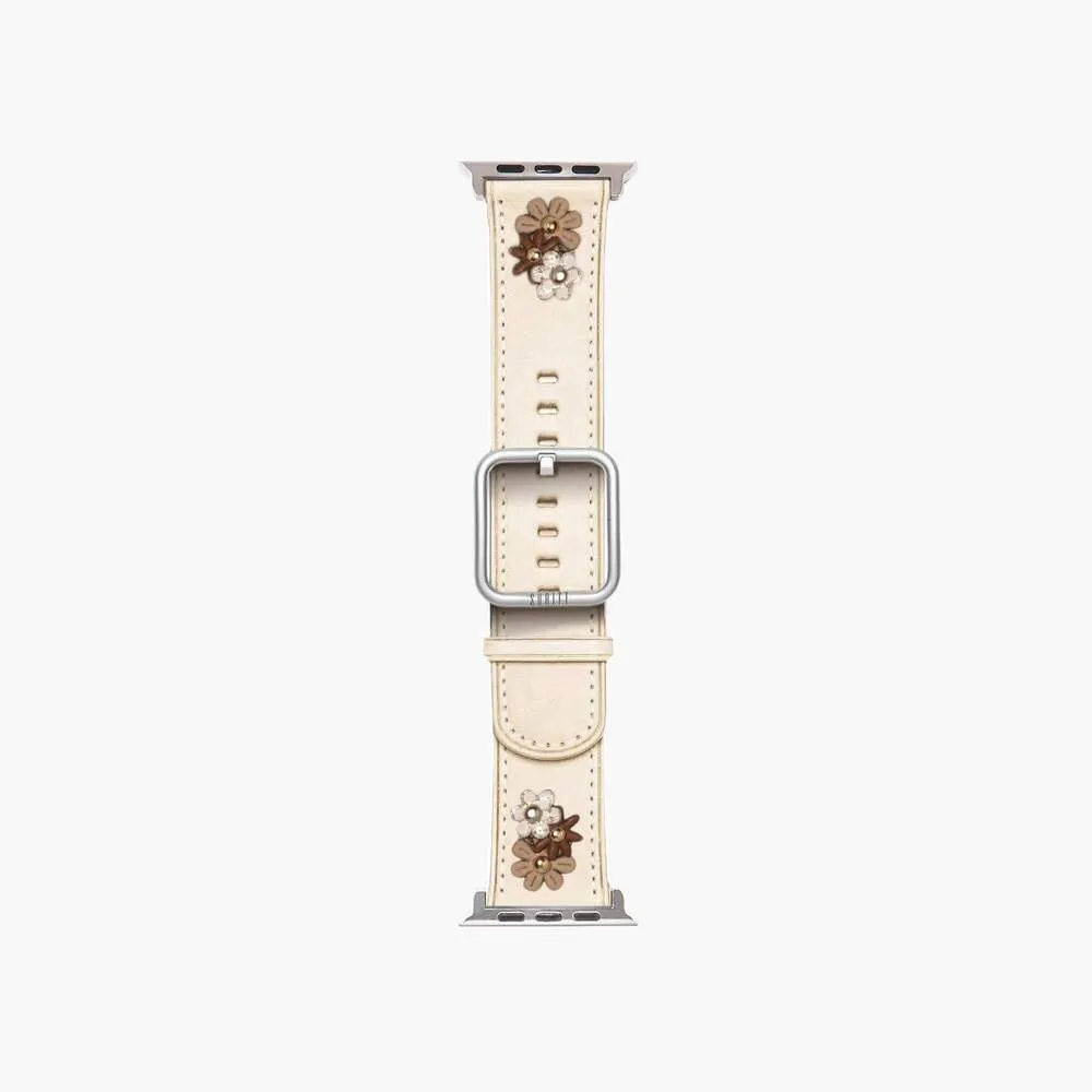 Apple Watch Band Daisy Cream