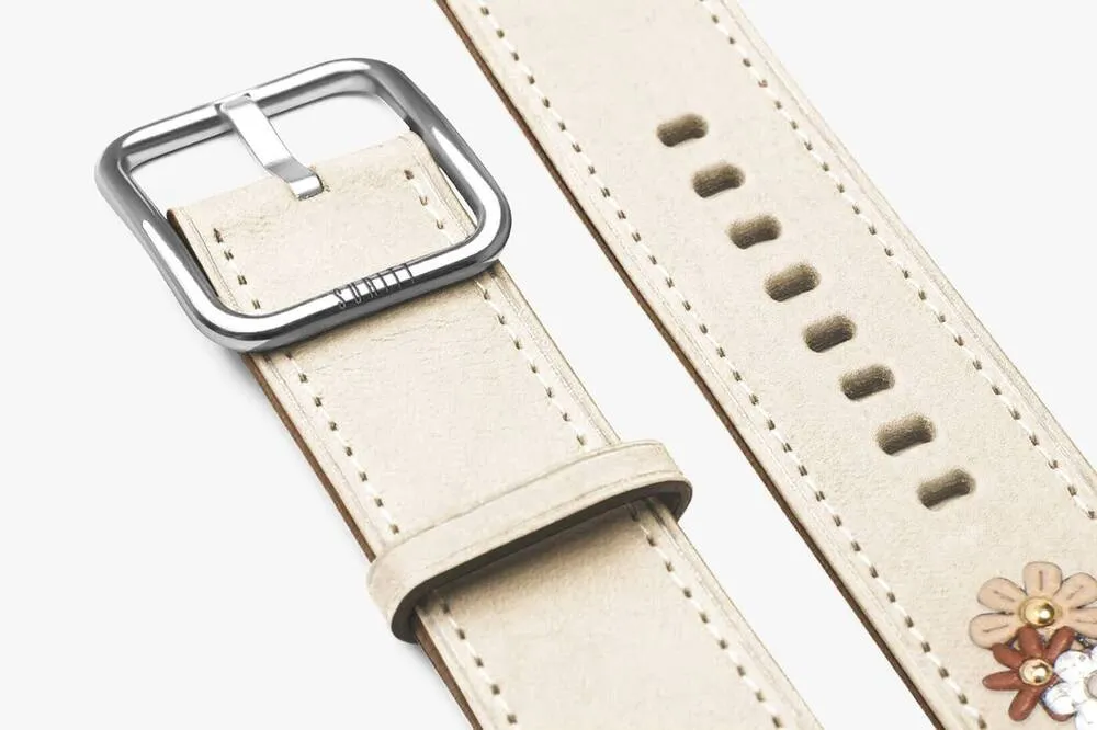 Apple Watch Band Daisy Cream