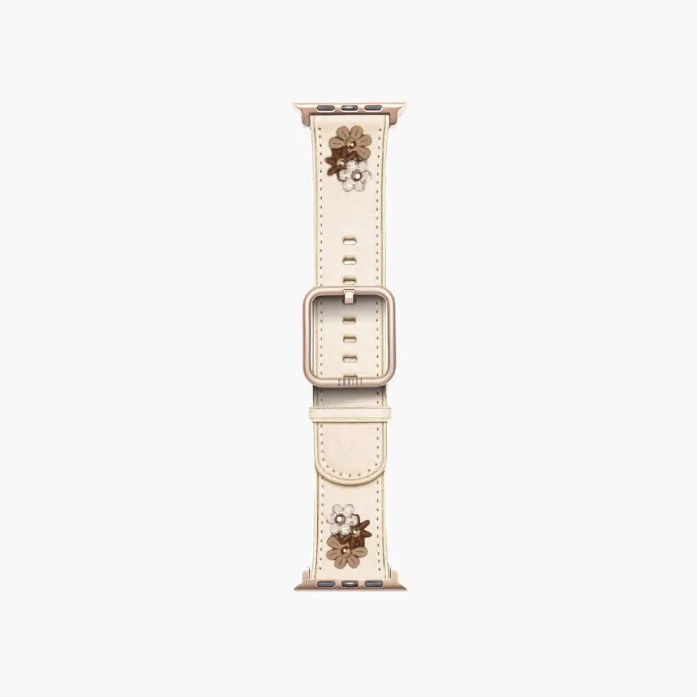 Apple Watch Band Daisy Cream