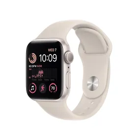 Apple Watch SE GPS 40mm Starlight Aluminium Case with Starlight Sport Band - Regular