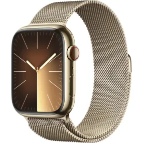 Apple Watch Series 9 45MM (GPS   Cellular) - Gold Stainless Steel