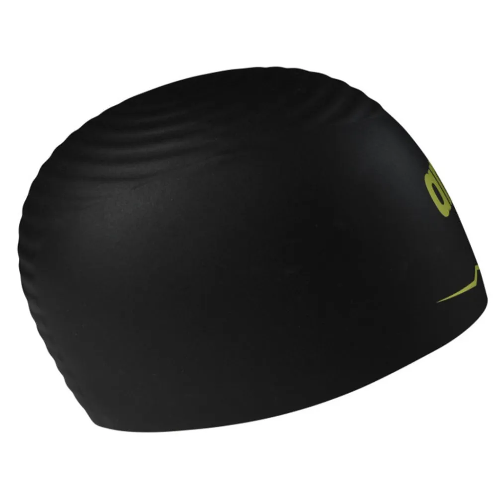 ARENA Adult Aquaforce Wave Swimming Cap (Black)