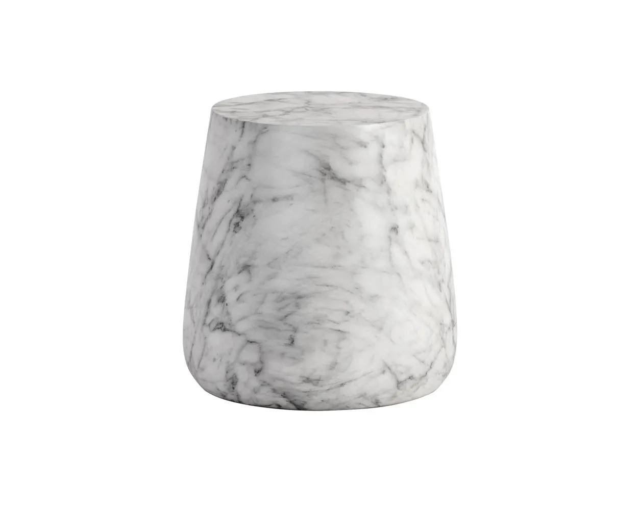 Aries End Table - Marble Look