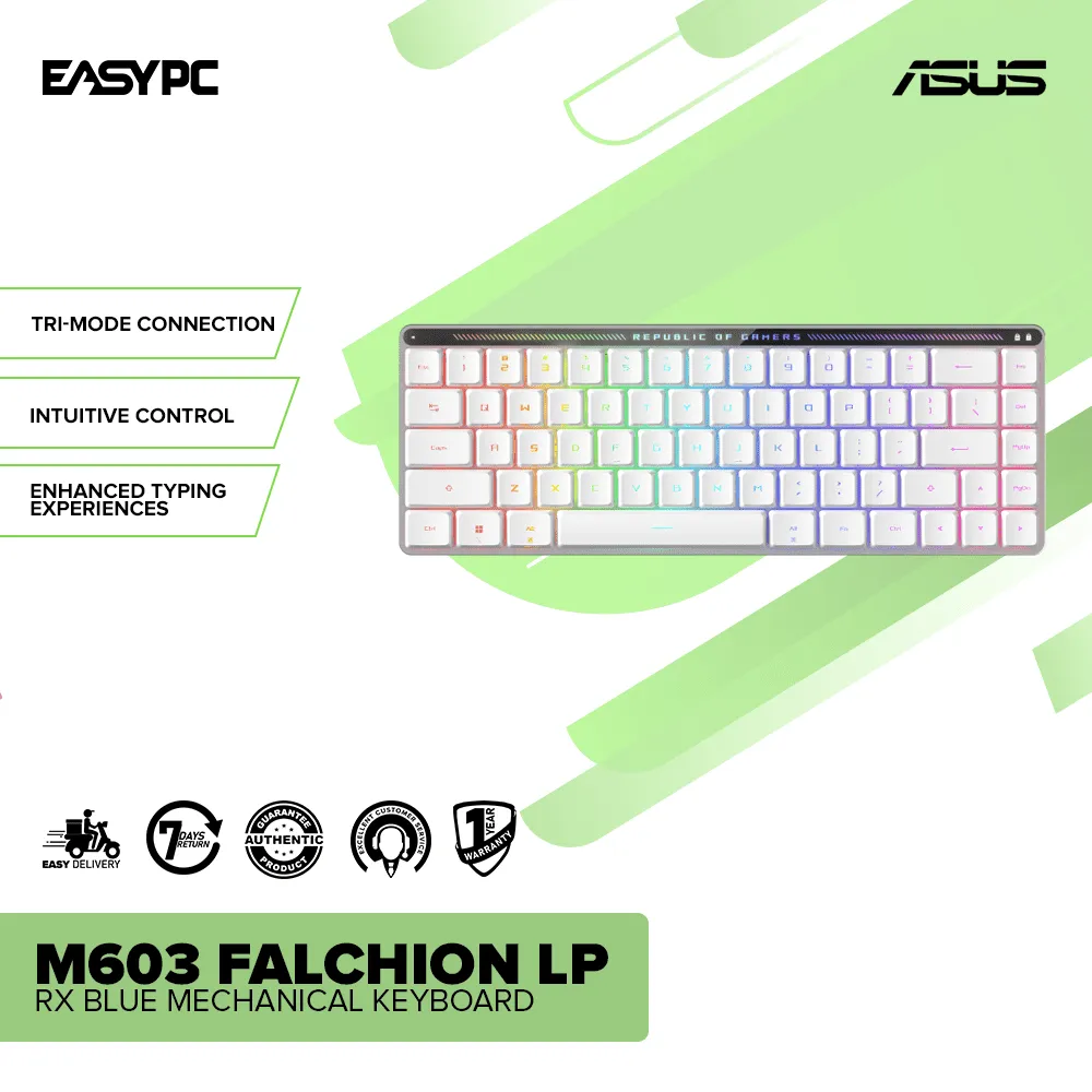 Asus M603 Falcion LP RX Blue Mechanical Keyboard