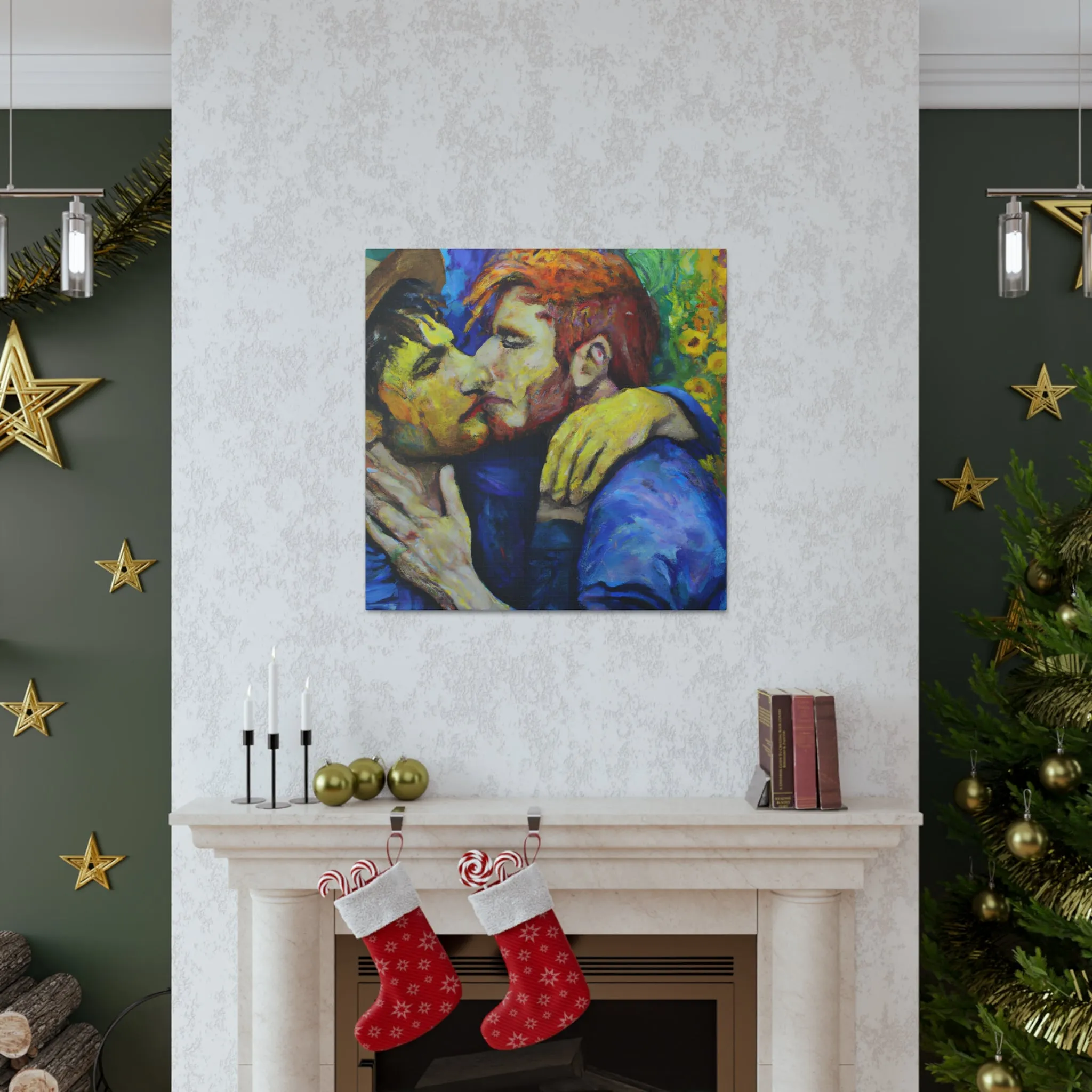 Athanata - Gay Couple Wall Art