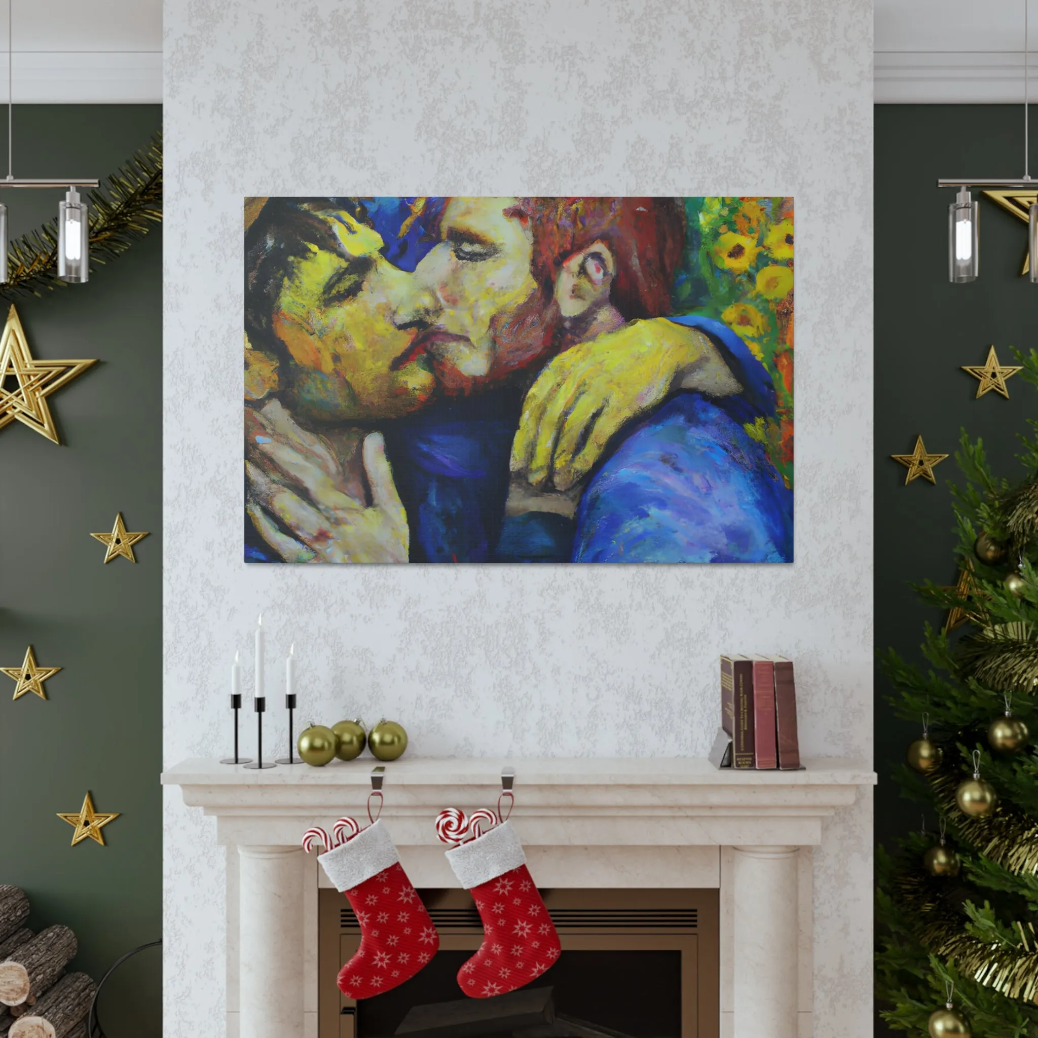 Athanata - Gay Couple Wall Art