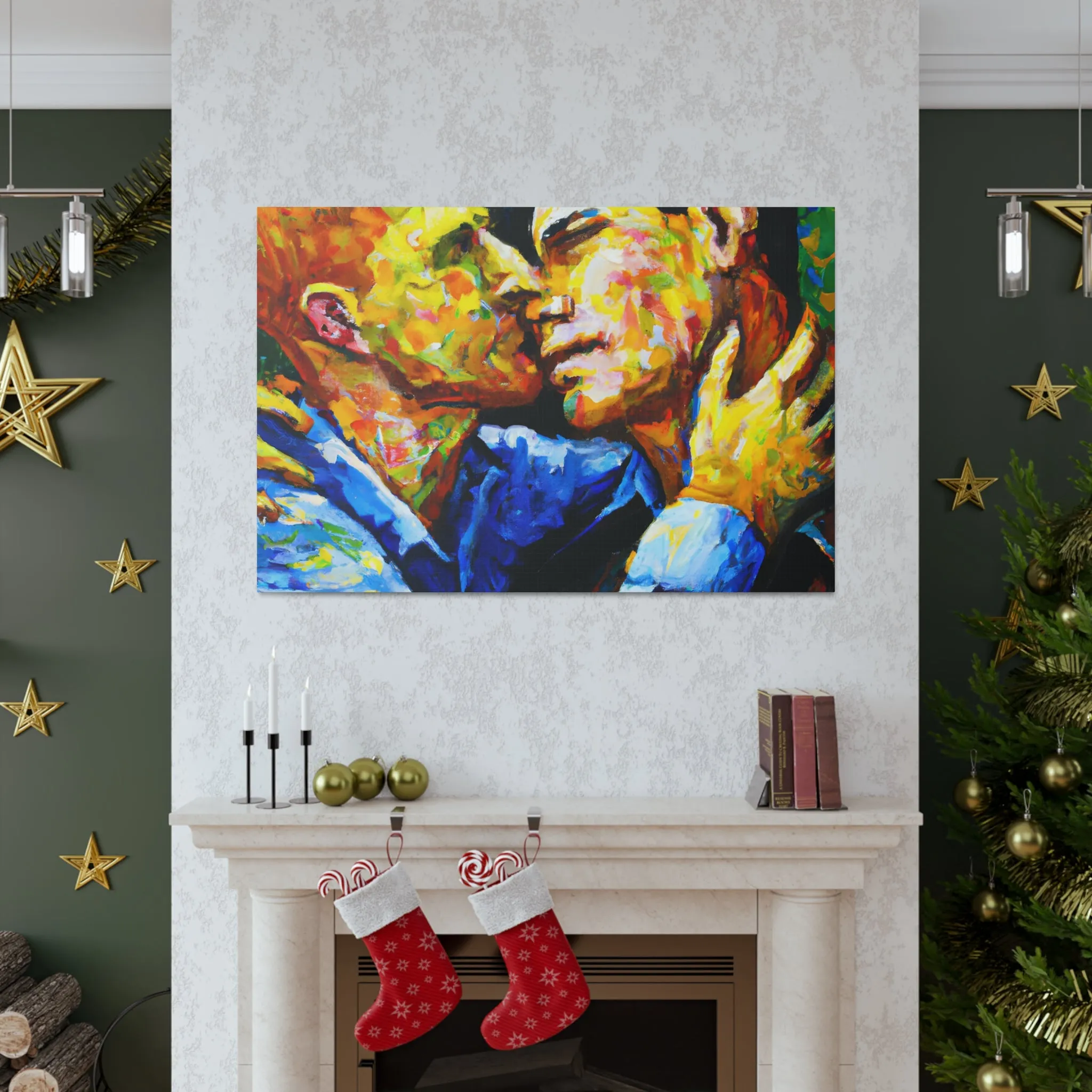 AuroraFlux - Gay Couple Wall Art