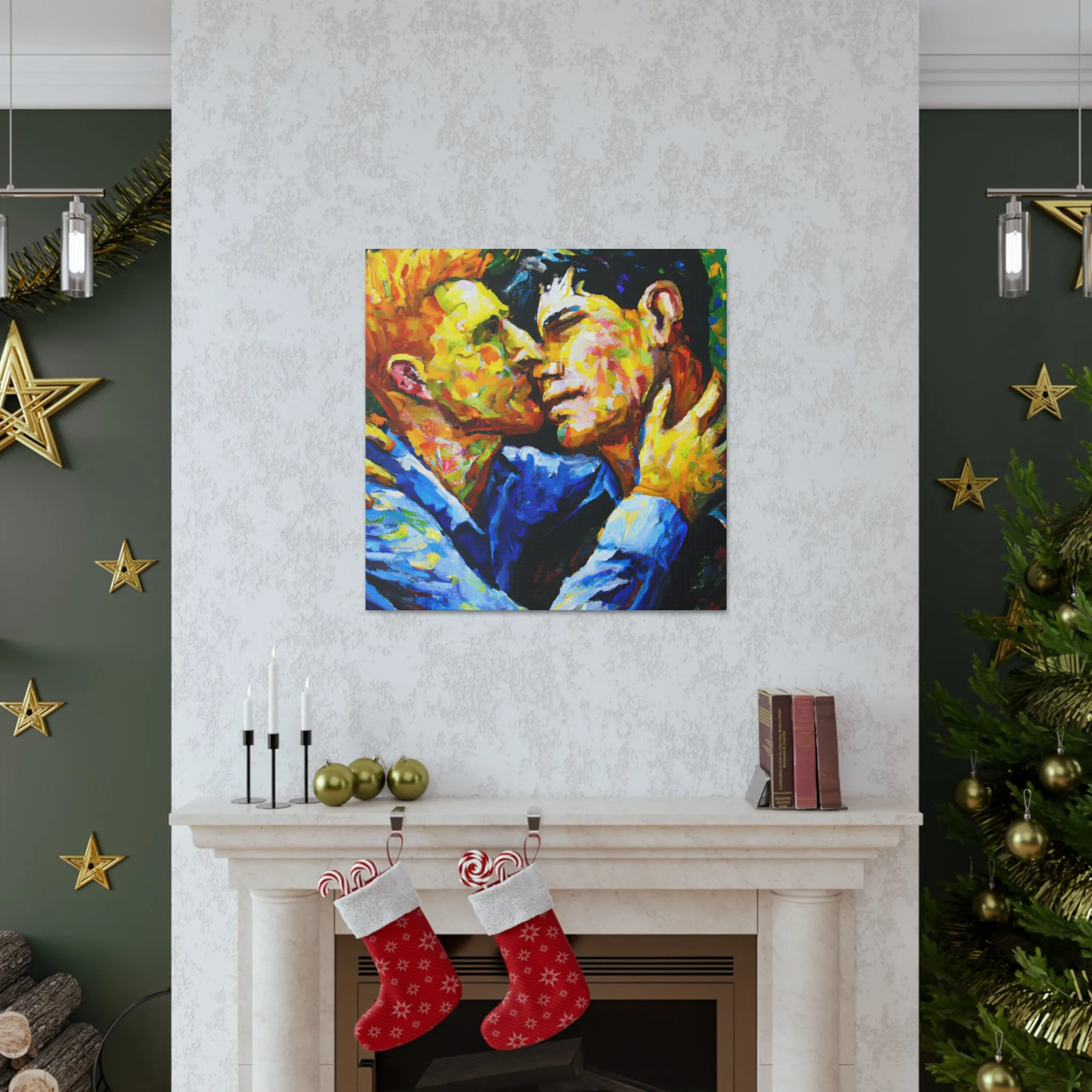 AuroraFlux - Gay Couple Wall Art