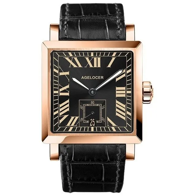 Automatic Self-wind Sapphire Mechanical Wristwatch with Calendar