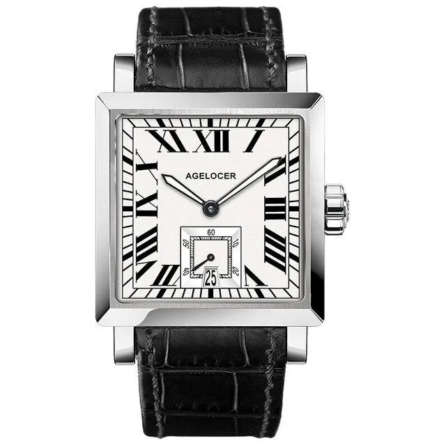 Automatic Self-wind Sapphire Mechanical Wristwatch with Calendar