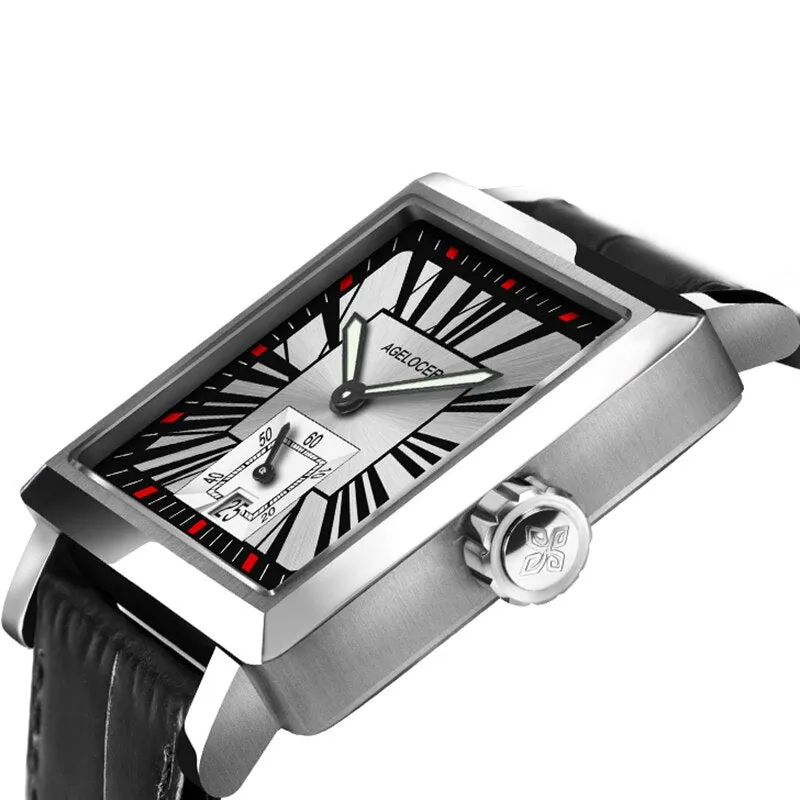 Automatic Self-wind Sapphire Mechanical Wristwatch with Calendar