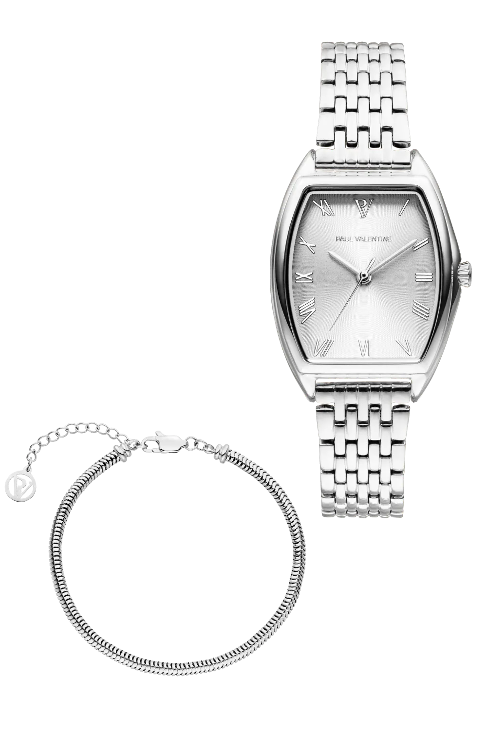 Avenue Watch & Bracelet Set Silver