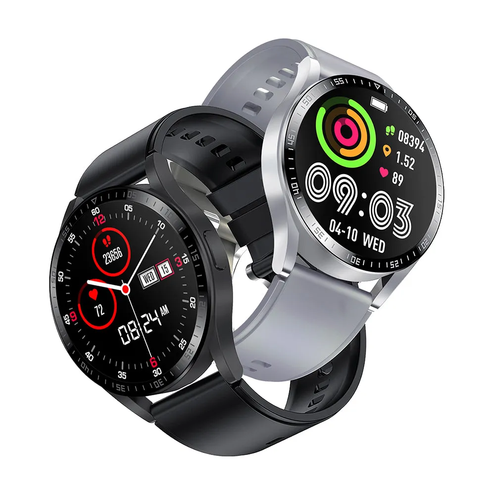 AXL Pulse LifeFit Bluetooth Smart Watch in Black/Grey | Full Touchscreen | Integrated Health & Multi Fitness Features with 24/7 Heart Rate Monitor | Long-Lasting Battery for 10-15 Days | IP67 Waterproof 