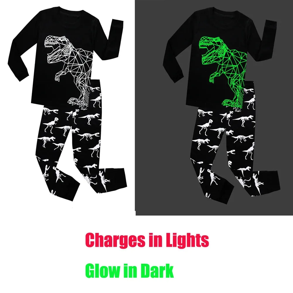 Baby Boy Luminous Dinosaur 3D Pajama Set