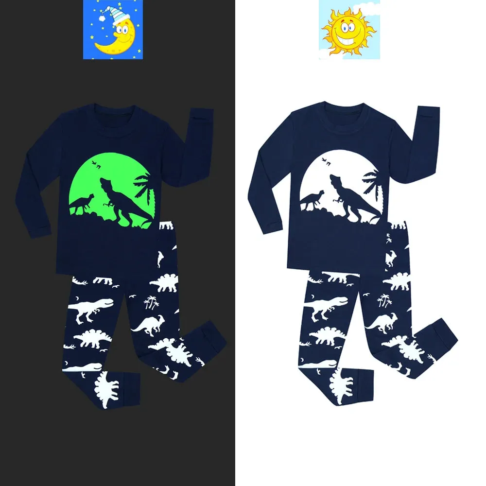 Baby Boy Luminous Dinosaur 3D Pajama Set