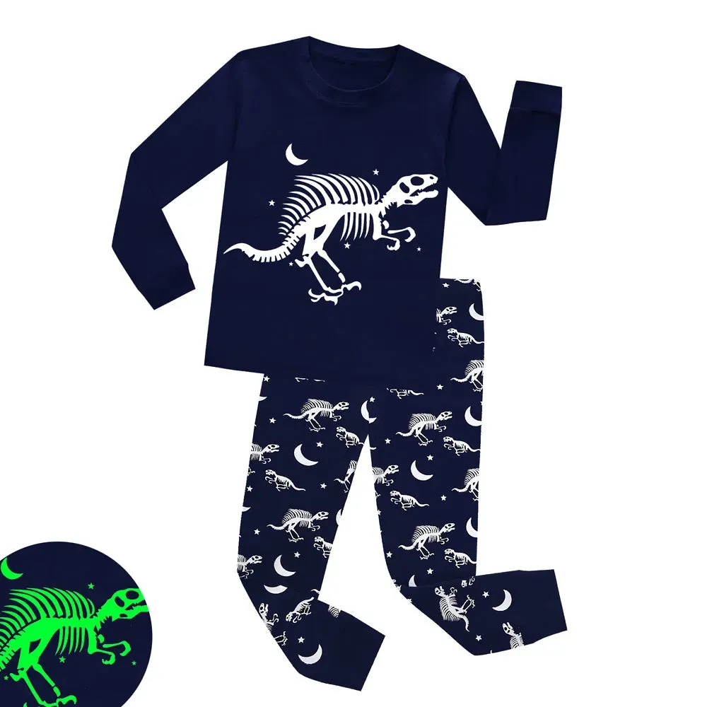 Baby Boy Luminous Dinosaur 3D Pajama Set