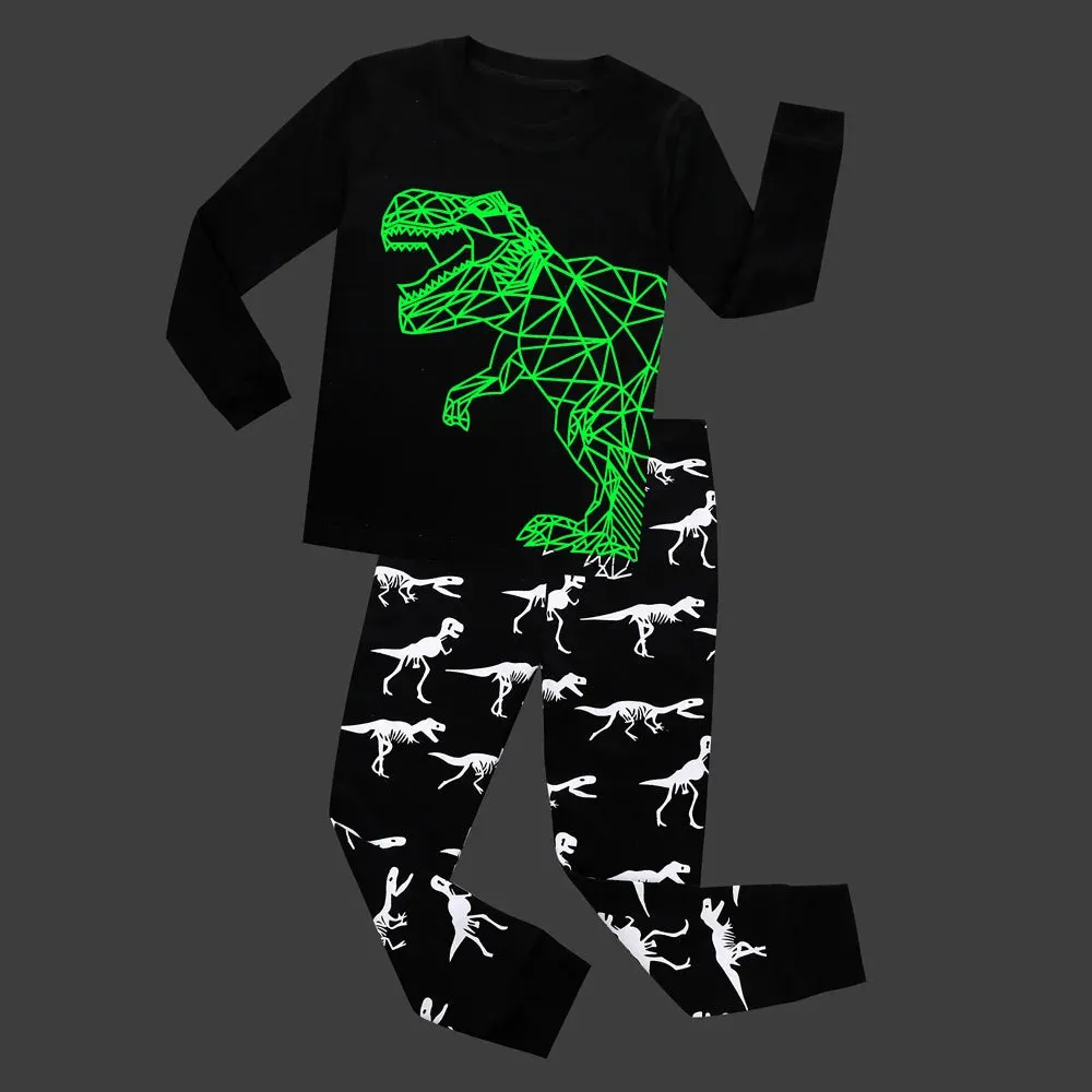 Baby Boy Luminous Dinosaur 3D Pajama Set