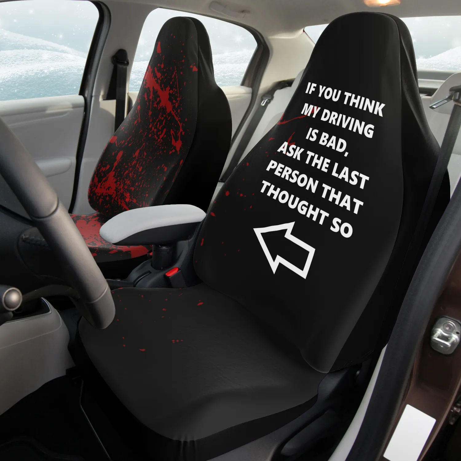 Bad Diving Novelty Car Seat Covers ( left)