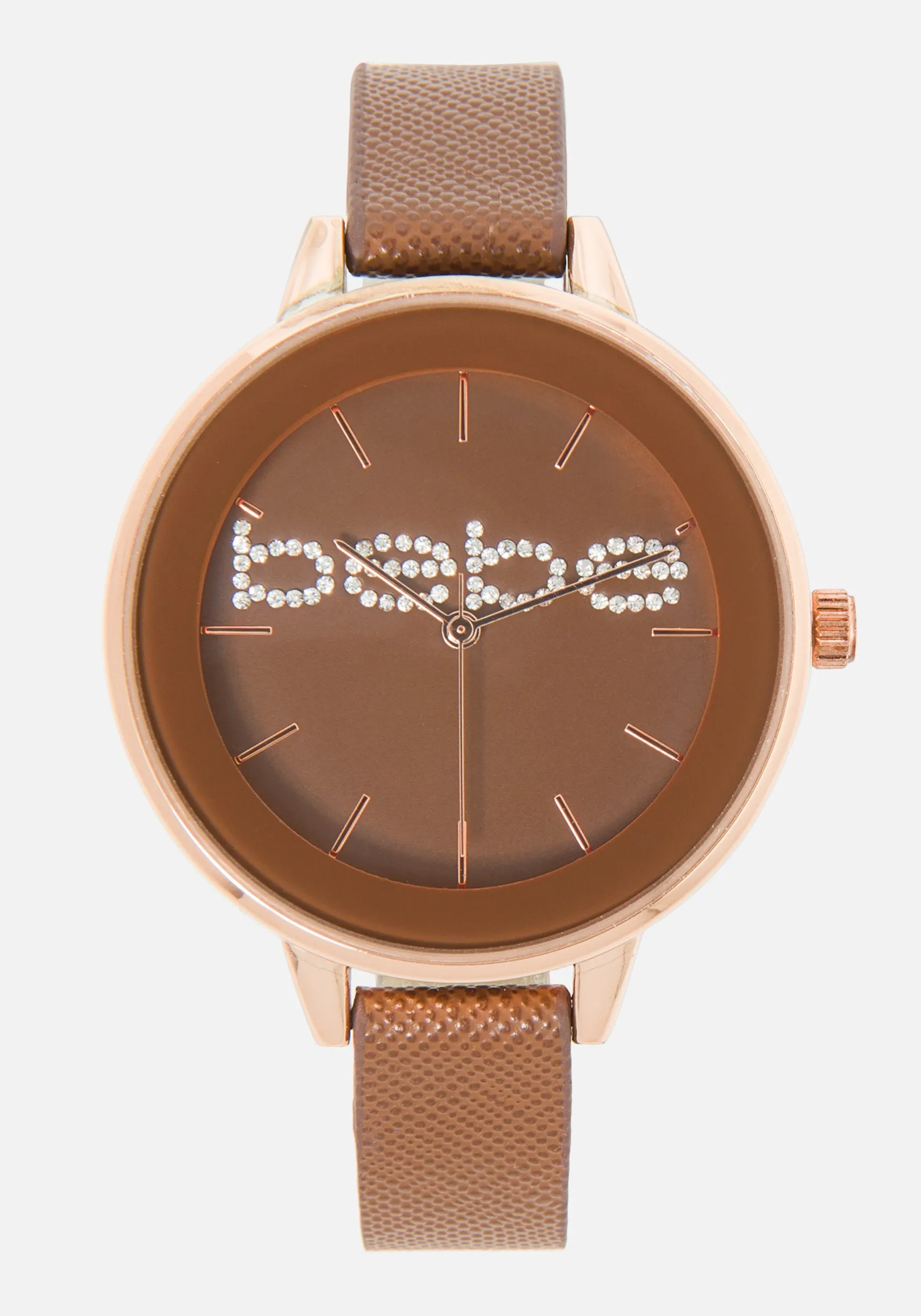 Bebe Embossed Safino Strap Watch