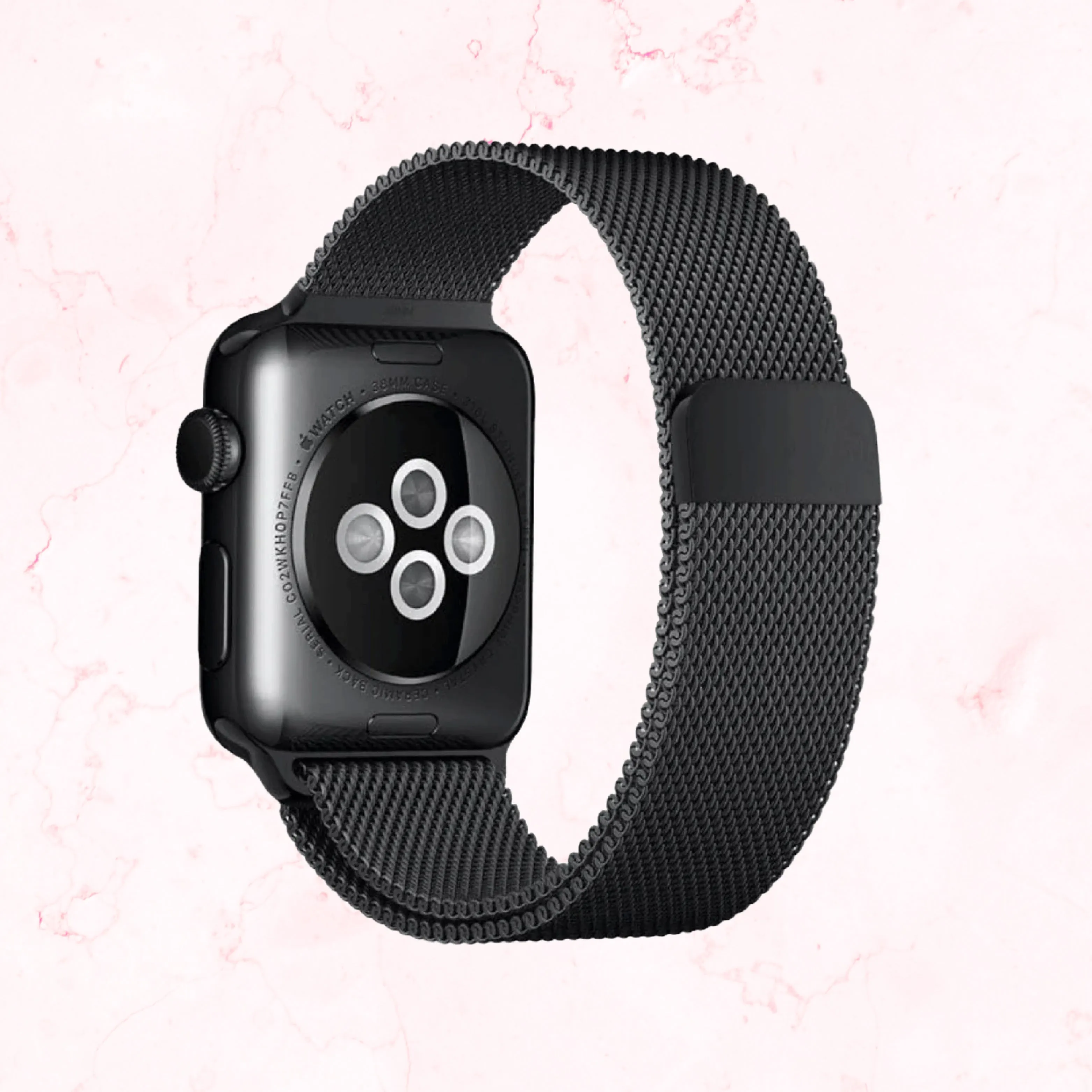 Black Milanese Apple Watch Strap