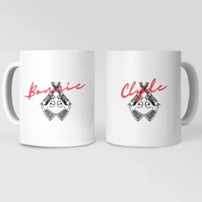 Bonnie And Clyde Matching Couple Mugs