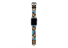 Border Collie Mell Blue Apple Watch Strap