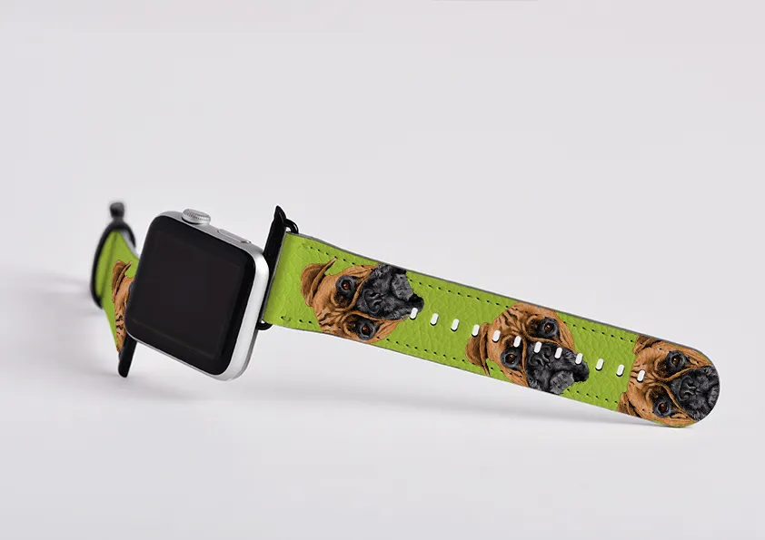 Boxer Mell Green Apple Watch Strap