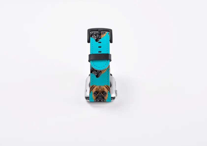 Boxer Sea Blue Apple Watch Strap