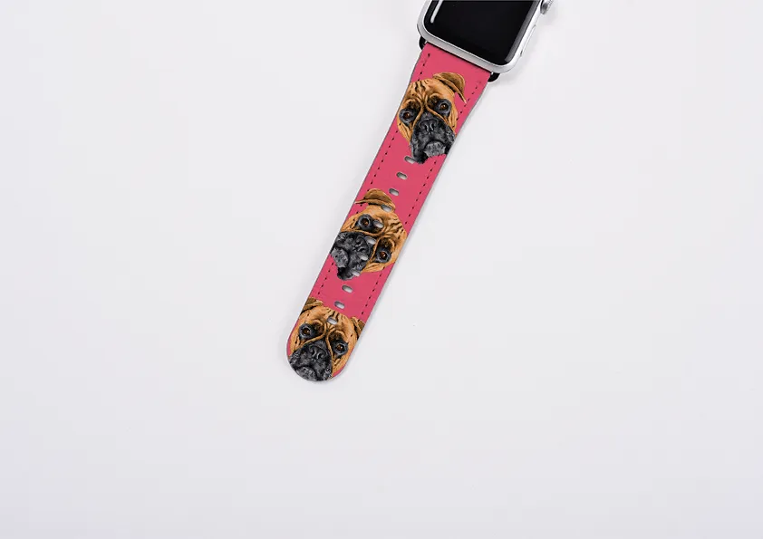 Boxer Soho Pink Apple Watch Strap