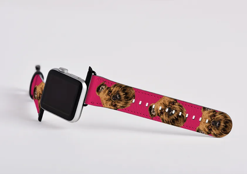 Brussels Griffon Mel Pink Apple Watch Strap