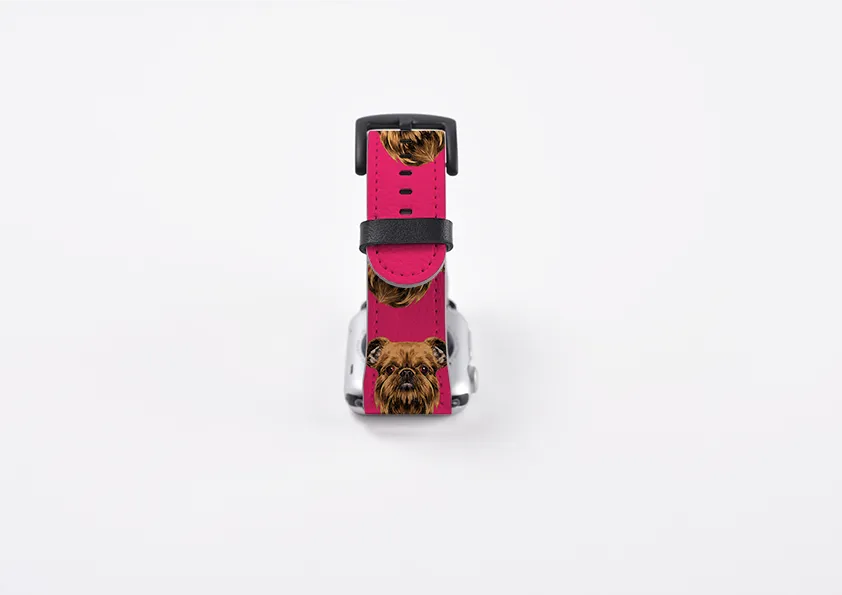 Brussels Griffon Mel Pink Apple Watch Strap