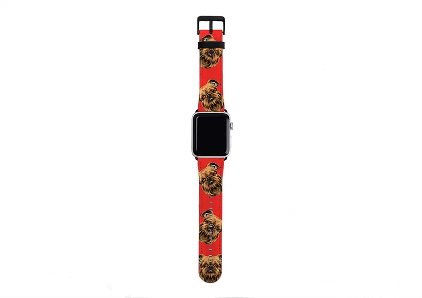 Brussels Griffon Mel Red Apple Watch Strap