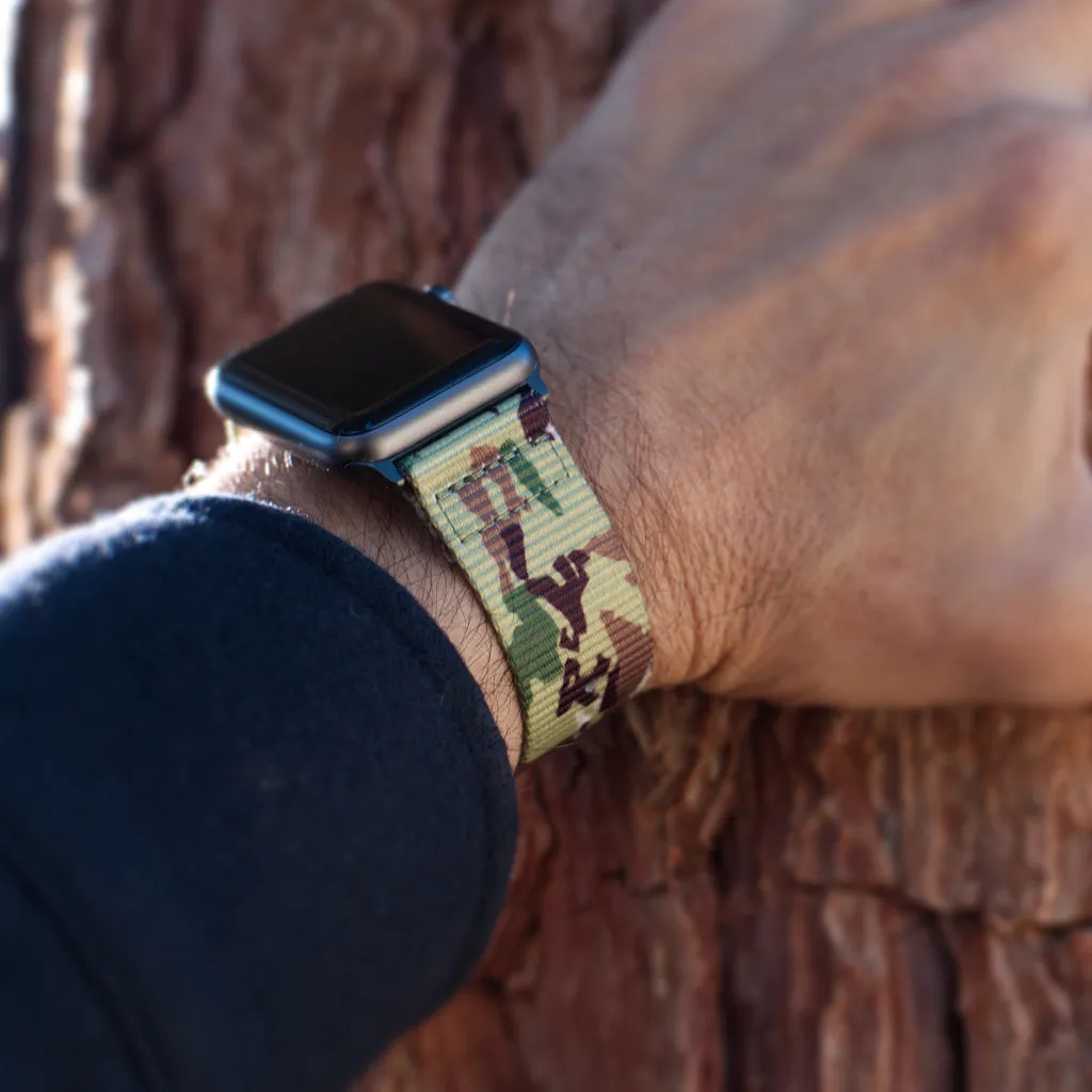 Carterjett Nylon Apple Watch Band in Camo