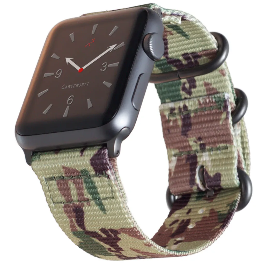 Carterjett Nylon Apple Watch Band in Camo