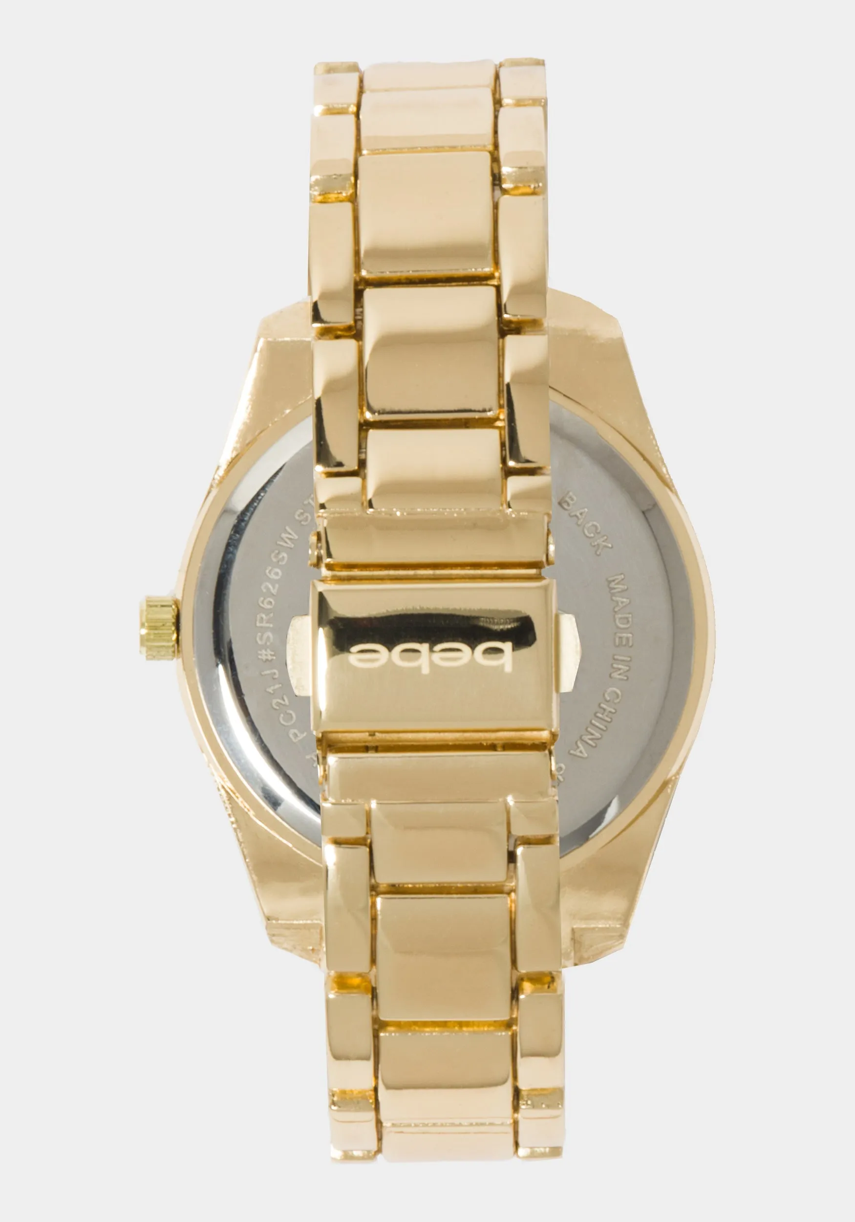 Champagne Dial Crystal Bezel Watch