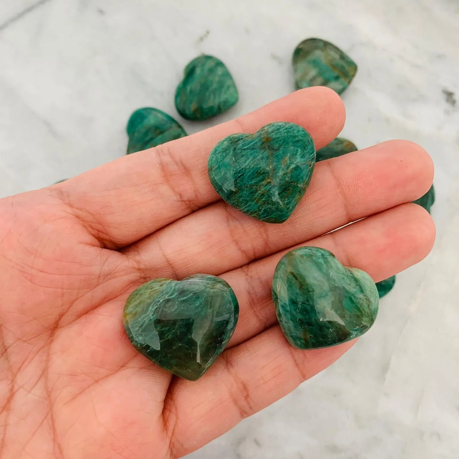 Chrysocolla Heart Cabochon