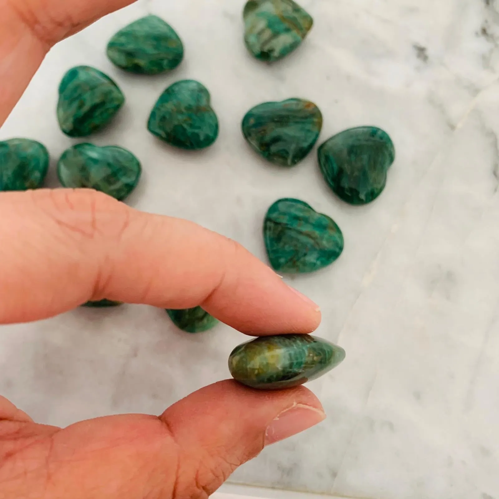 Chrysocolla Heart Cabochon